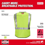 Chaleco de seguridad de malla amarilla de gran visibilidad clase 2 AR/FR Cat. 1: 2XL/3XL Milwaukee 48-73-5203 - imagen 4