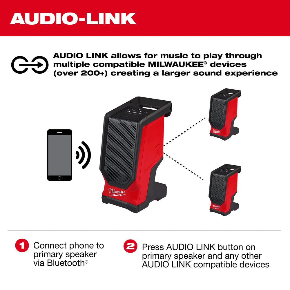 Altavoz para el lugar de trabajo M18™ Bluetooth® Milwaukee 2954-20 - imagen 4