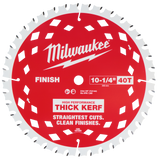 Hoja circular de corte de corte de 10-1/4" y 40 toneladas de grosor Milwaukee 48-40-1040