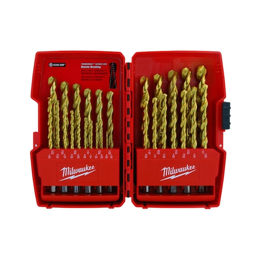 Juego de brocas THUNDERBOLT TITANIUM 29 piezas Milwaukee 48-89-0012