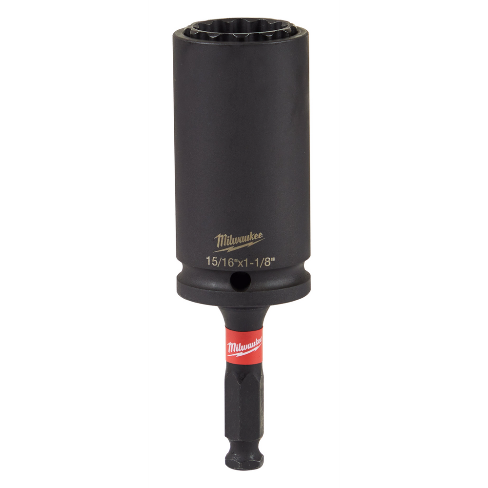 Cubo 2 en 1 Shockwave 12PT de 15/16" y 1-1/8" para instalaciones eléctricas de alta tensión Milwaukee 49-66-5124 - imagen 2