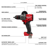 Taladro/destornillador M18 FUEL™ de 1/2" Milwaukee 2903-20 - imagen 5