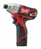 Kit de destornillador de impacto hexagonal M12™ de 1/4" Milwaukee 2462-22 - imagen 3