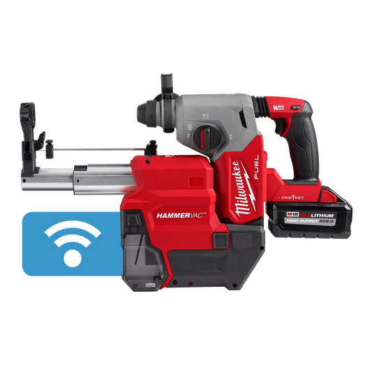 Kit de martillo rotativo M18 FUEL™ SDS Plus de 1" con extractor de polvo ONE-KEY™ Milwaukee 2914-22DE