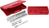 Juego de trinquete con boca de 3/8" y cubos métricos, 32 unidades Milwaukee 48-22-9508 - imagen 3