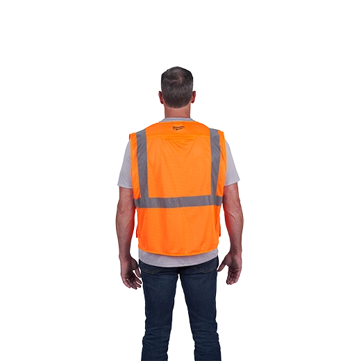 Chaleco de seguridad desprendible de malla naranja de alta visibilidad Clase 2: 2XL/3XL talla 2XL/3XL Milwaukee 48-73-5127 - imagen 8
