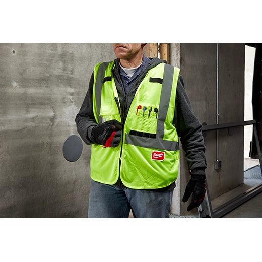Chaleco de seguridad naranja de alta visibilidad Clase 2: L/XL (CSA) Milwaukee 48-73-5072 - imagen 4