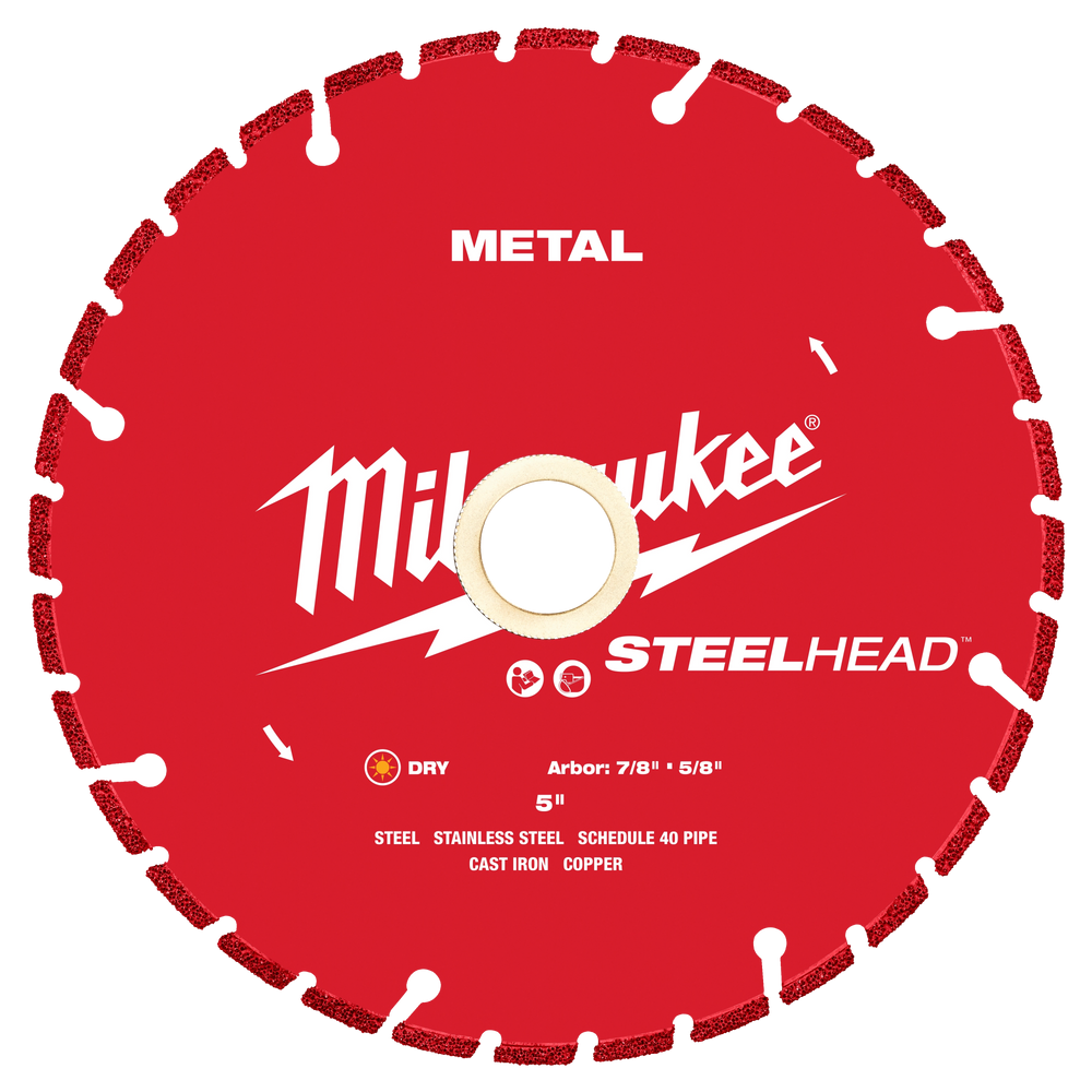 Hoja de diamante para cortar metal STEELHEAD™ de 5” Milwaukee 49-93-7810