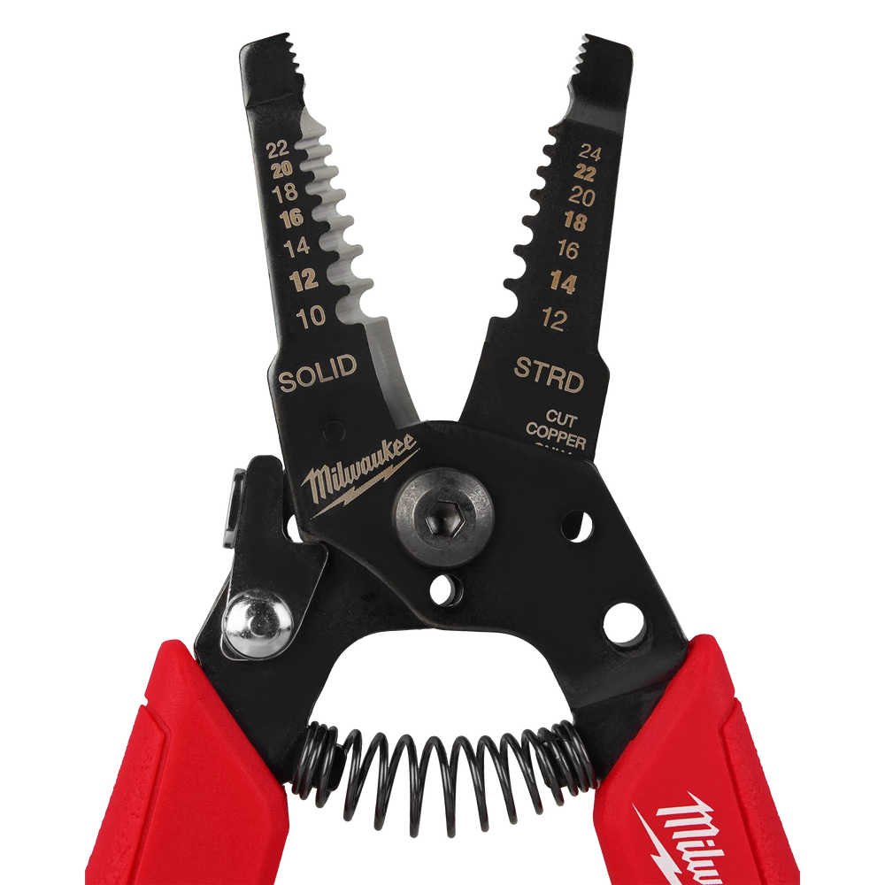 Pelacables y cortador compacto con empuñadura cómoda para cables de 10-24 AWG Milwaukee 48-22-3044 - imagen 5
