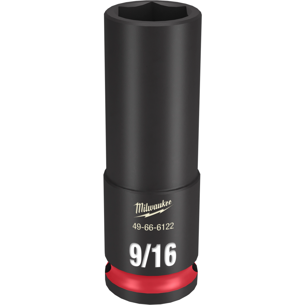 Cubo profundo de 9/16" con boca de 3/8" de 6 puntas SHOCKWAVE Impact Duty™ Milwaukee 49-66-6122