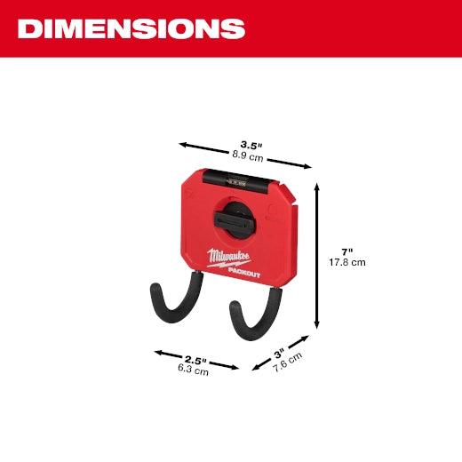Gancho curvo de 3" PACKOUT™ Milwaukee 48-22-8335 - imagen 3
