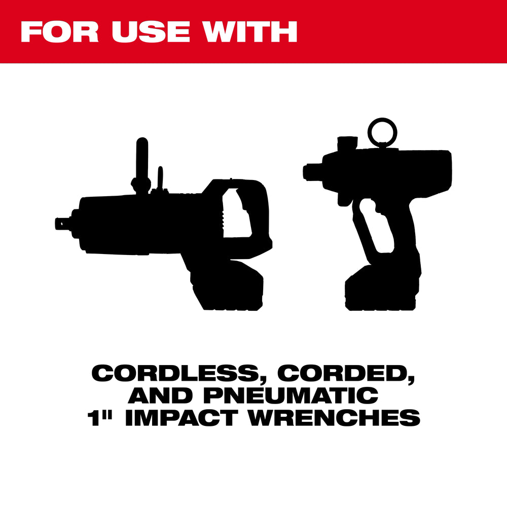 Cubo profundo de 6 puntas de 1-5/16" con boca de 1" SHOCKWAVE Impact Duty™ Milwaukee 49-66-6509 - imagen 3
