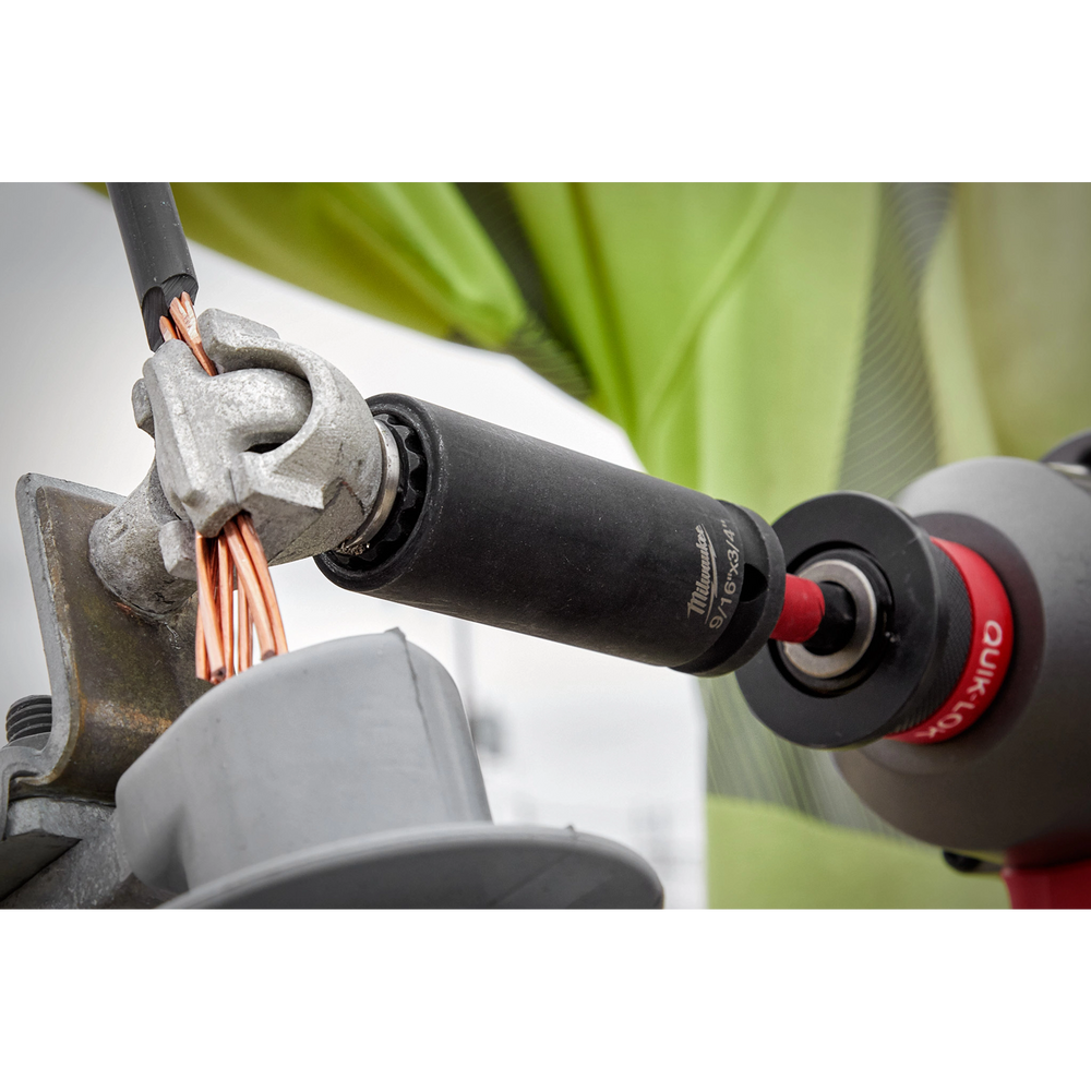Cubo 2 en 1 Shockwave 12PT de 15/16" y 1-1/8" para instalaciones eléctricas de alta tensión Milwaukee 49-66-5124 - imagen 5