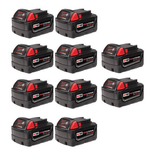 Baterías M18™ REDLITHIUM™ XC5.0 con capacidad extendida (Paquete de 10 unidades) Milwaukee 48-11-1851
