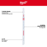 Hoja bimetálica para sierra caladora de 5-1/4" 24 TPI (paquete por 5) Milwaukee 48-42-5166 - imagen 5