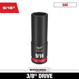 Cubo profundo de 9/16" con boca de 3/8" de 6 puntas SHOCKWAVE Impact Duty™ Milwaukee 49-66-6122 - imagen 2