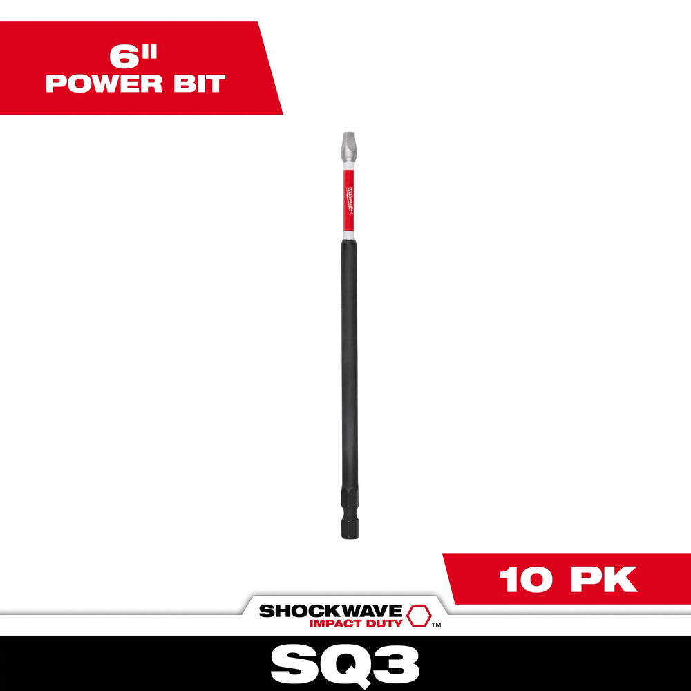 Punta cuadrada # 3 x 6" Milwaukee 48-32-4816 - imagen 2