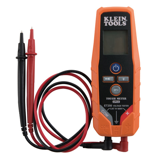 Probador d/voltaje Continuidad12-600V Klein Tools ET250