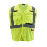 Chaleco de seguridad desprendible de malla amarillo de alta visibilidad Clase 2: 4XL/5XL Milwaukee 48-73-5124 - imagen 2
