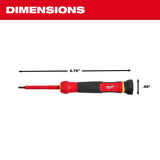 Destornillador de precisión 8 en 1 con múltiples brocas con aislamiento para 1000 V Milwaukee 48-22-2217 - imagen 4