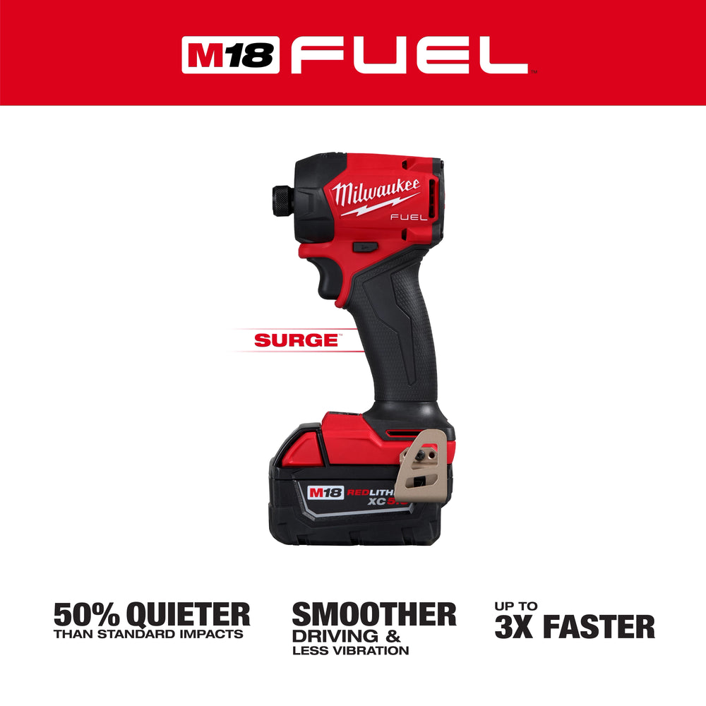 Kit de destornillador hidráulico hexagonal M18 FUEL™ SURGE™ de 1/4" Milwaukee 2761-22 - imagen 3
