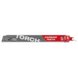 Hojas de carburo SAWZALL® TORCH™ 7 TPI de 9", paquete de 1 unidad Milwaukee 48-00-5202