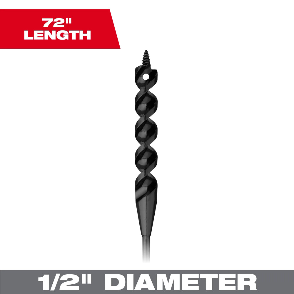 Broca de barrena de cable flexible de 1/2” x 72" de MILWAUKEE® Milwaukee 48-13-8350 - imagen 2