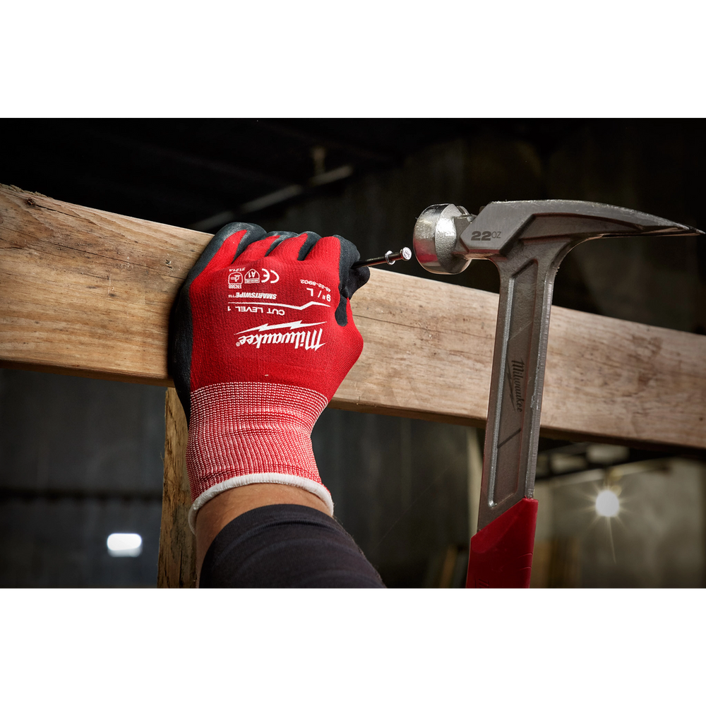 Guantes anticorte nivel 1 bañados en nitrilo L Milwaukee 48-22-8902 – imagen 5
