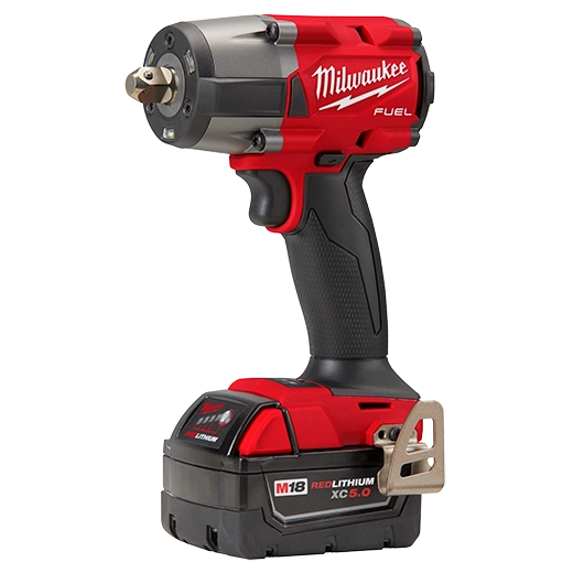 Kit de llave de impacto de torque medio M18 FUEL™ de 1/2" con retención de pasador Milwaukee 2962P-22R - imagen 2