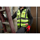Chaleco de seguridad amarillo de alto rendimiento y alta visibilidad Clase 2: S/M (CSA) Milwaukee 48-73-5081 - imagen 3