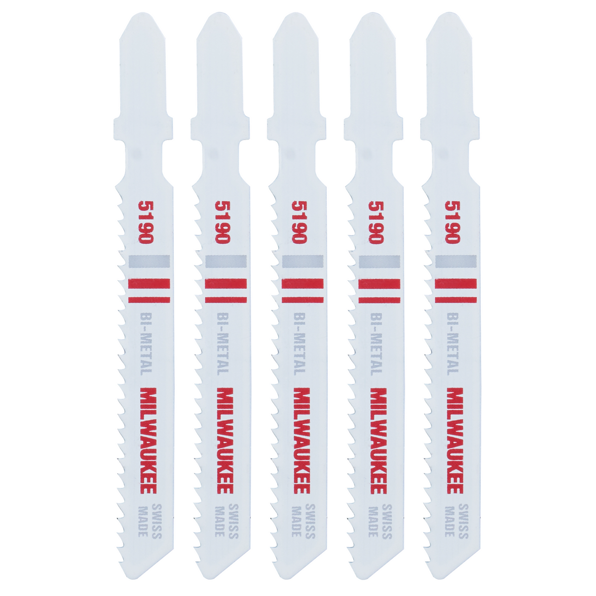 Hoja bimetálica para sierra caladora de 3" 14 TPI (paquete de 5) Milwaukee 48-42-5190