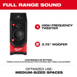 Altavoz para el lugar de trabajo M18™ Bluetooth® Milwaukee 2954-20 - imagen 3