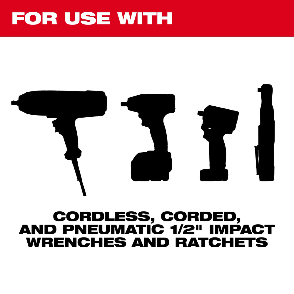 1/2dr 27pc mm&sae imp sckt ty Milwaukee 49-66-6819 - imagen 3