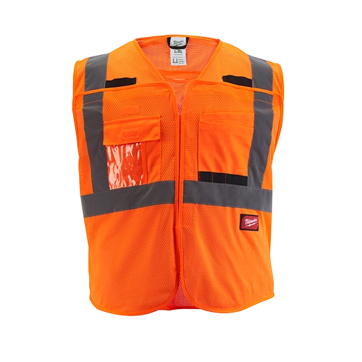 Chaleco de seguridad desprendible de malla amarillo de alta visibilidad Clase 2: 4XL/5XL Milwaukee 48-73-5124