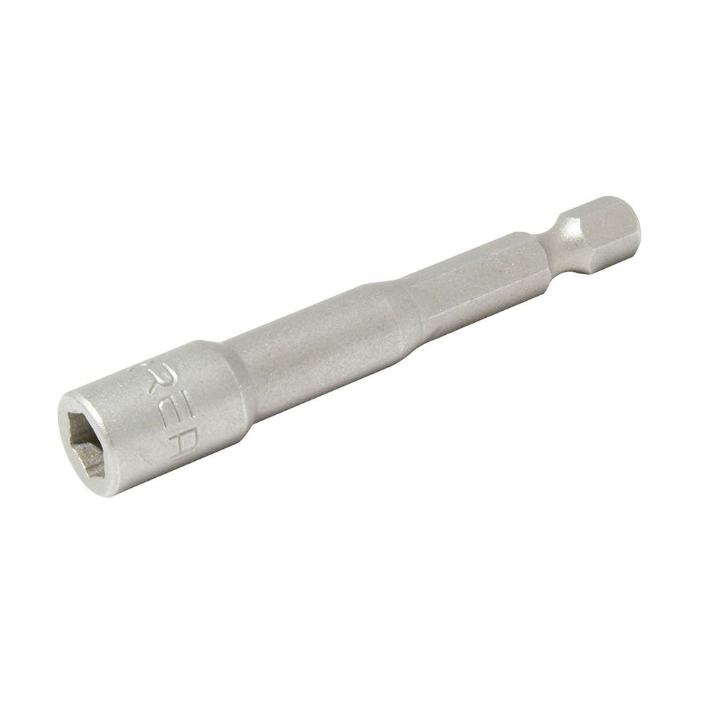 Punta de caja de poder con imán métrica hexágono de 1/4", 10mm x 1-7/8" Urrea 10116