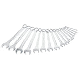 Juego de llaves combinadas pulido espejo métricas, 12 puntas, 16 piezas en rack Surtek 1051MR – imagen 2