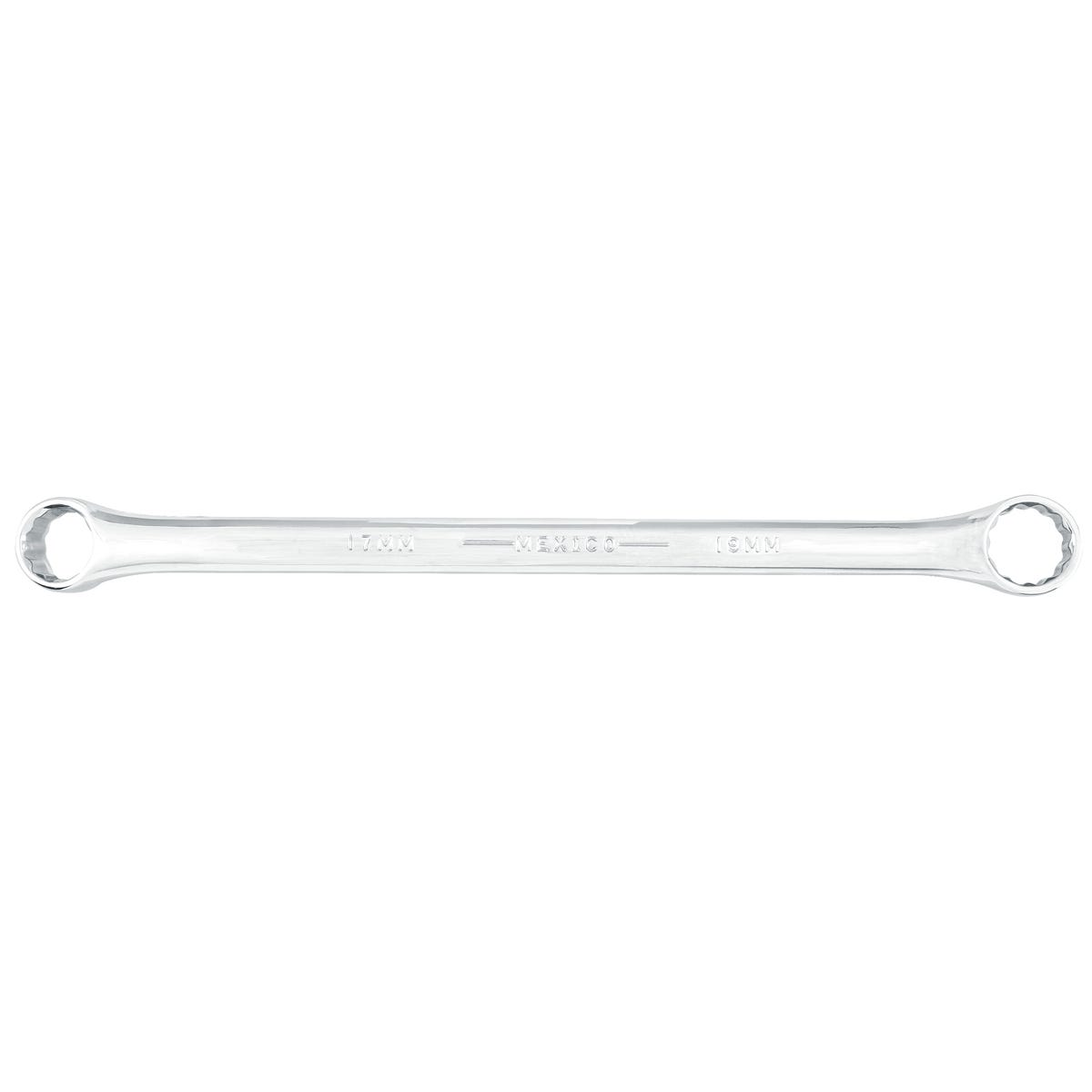 Llave de estrías pulido espejo de 15° métrica, 12 puntas, 17 x 19 mm Urrea 1065M