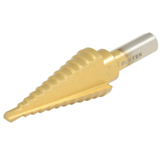 Broca escalonada de acero de alta velocidad #1, 1/8" - 1/2" Surtek 119370 – imagen 2