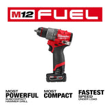 Kit de taladro percutor/destornillador M12 FUEL™ de 1/2" Milwaukee 3404-22 - imagen 4