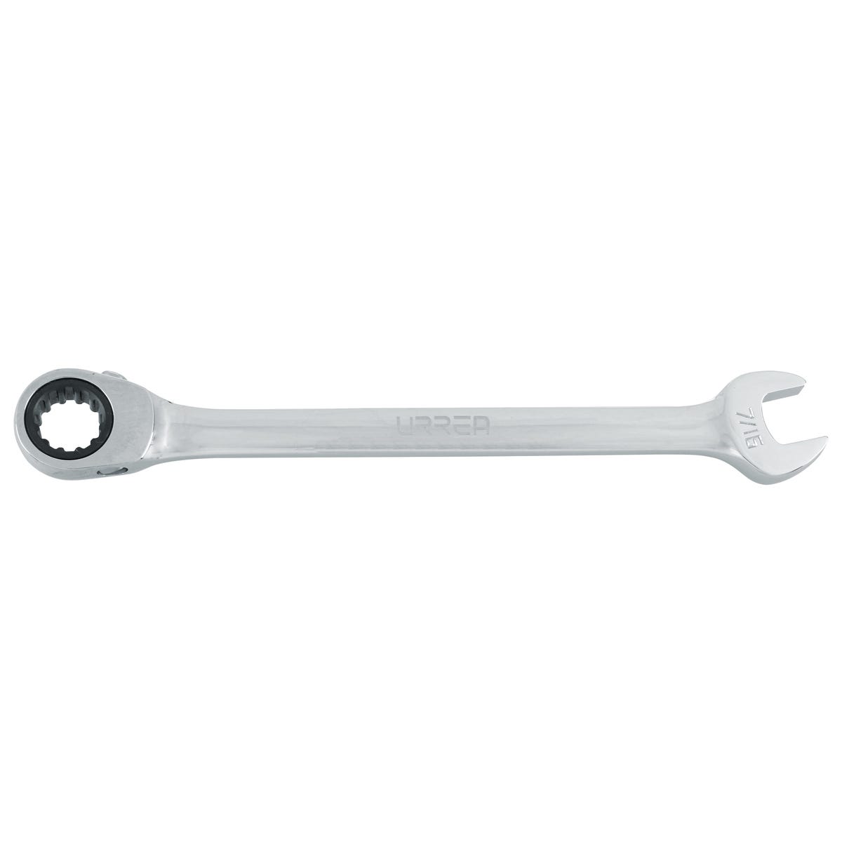 Llave combinada pulido espejo de matraca spline reversible en pulgadas, 7/16" Urrea 1214CMR - imagen 2