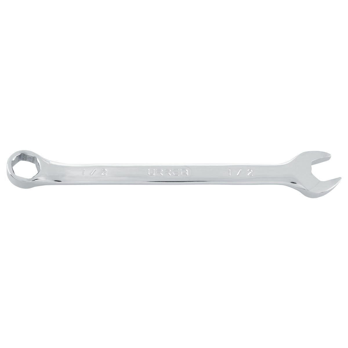 Llave combinada pulido espejo en pulgadas, 6 puntas, 1/2" Urrea 1216H - imagen 2