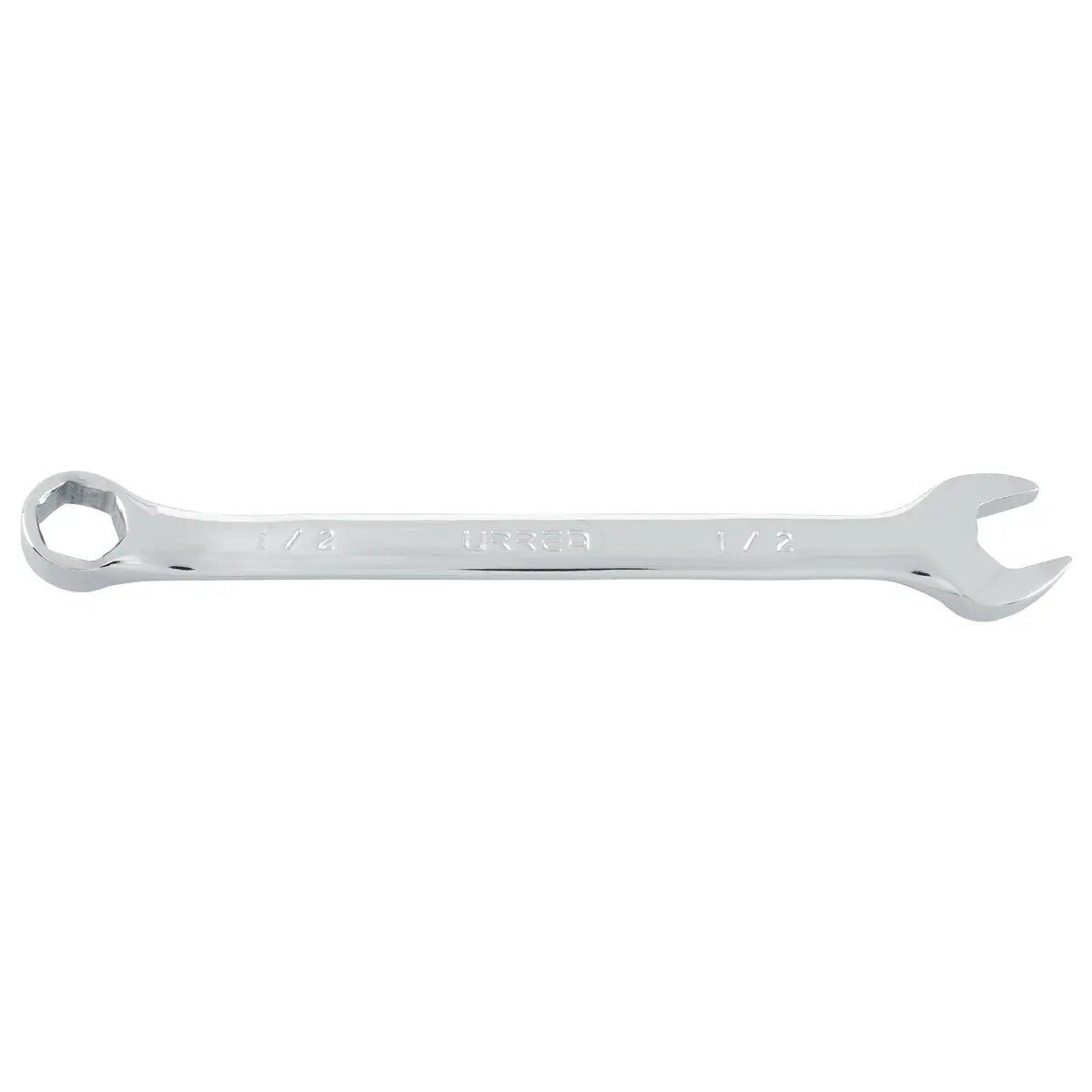 Llave combinada pulido espejo en pulgadas, 6 puntas, 1/2" Urrea 1216H