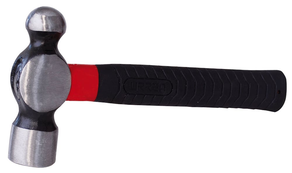 Martillo de bola forjada con mango de fibra de vidrio anti-vibración corto de 9", 24 oz Urrea 1324FVS - imagen 2