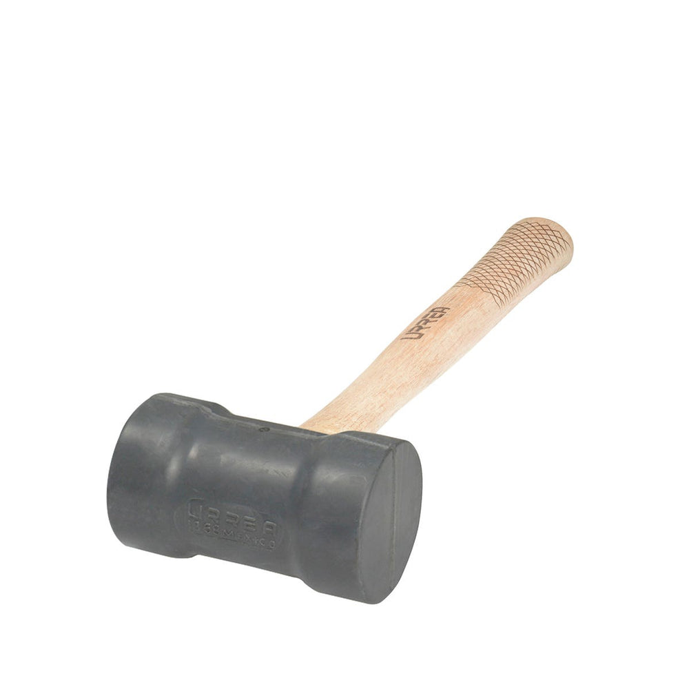 Mazo con cabeza de hule negro con mango de madera 16", 22 oz Urrea 1368 - imagen 2