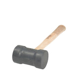 Mazo con cabeza de hule negro con mango de madera 16", 22 oz Urrea 1368
