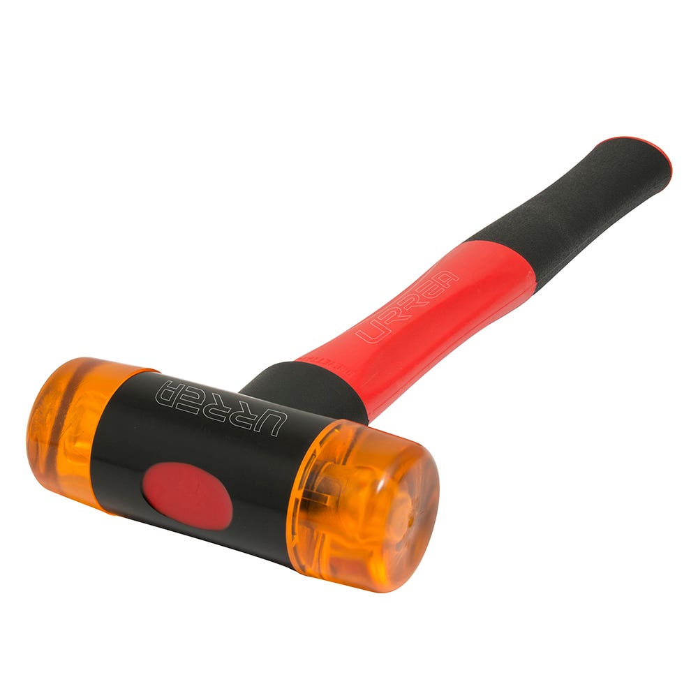 Martillo con tapas plásticas intercambiables con mango anti-vibración de 4-19/64", 13 oz Urrea 1383A