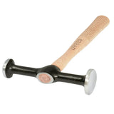 Martillo para laminero con mango de madera de 12", desabollador 2 cabezas Urrea 1421