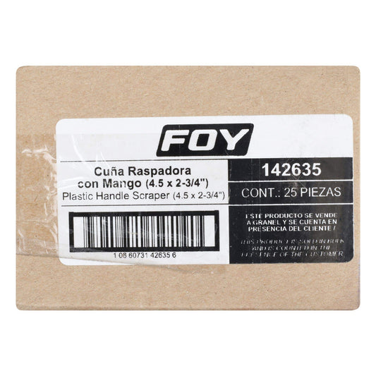 Cuña para raspar con mango plástico 4.5" x 2-3/4" Foy 142635 – imagen 2