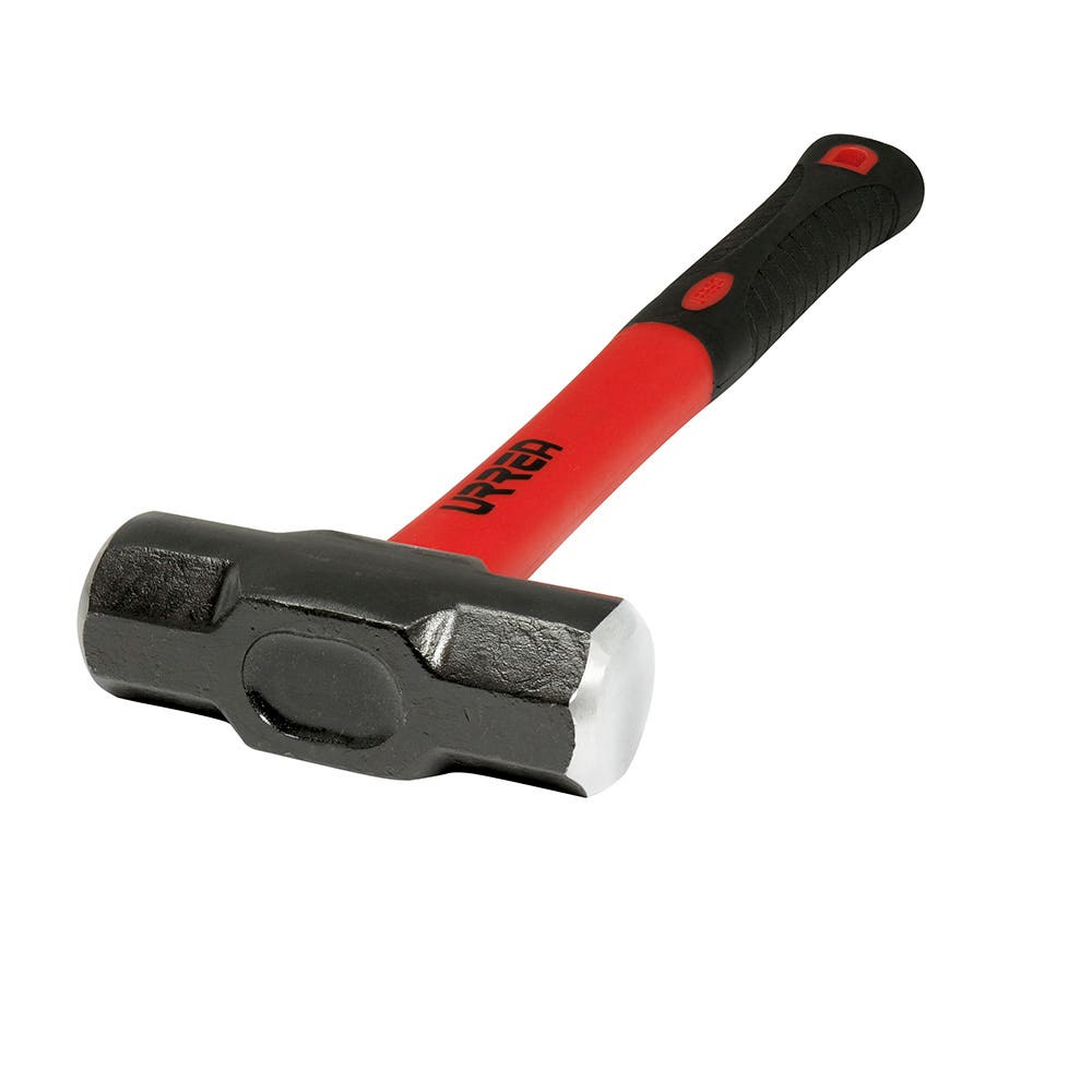 Marro octagonal cabeza maquinada con mango de fibra de vidrio 15-1/4", 2 lb Urrea 1433GFV