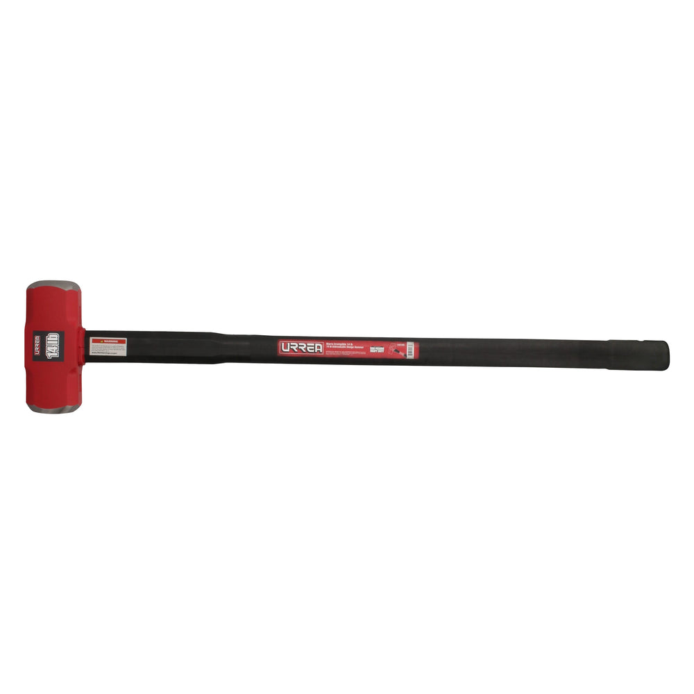 Marro octagonal cabeza forjada irrompible con mango rubber grip anti-vibración 30", 14 lb Urrea 1441HD - imagen 4